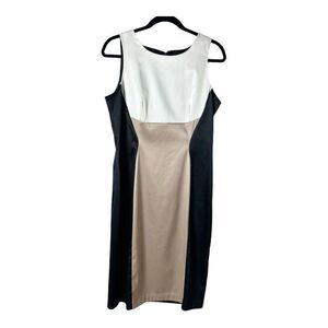 J. Taylor Women’s Sleeveless Color Block Sheath Dress Size 12